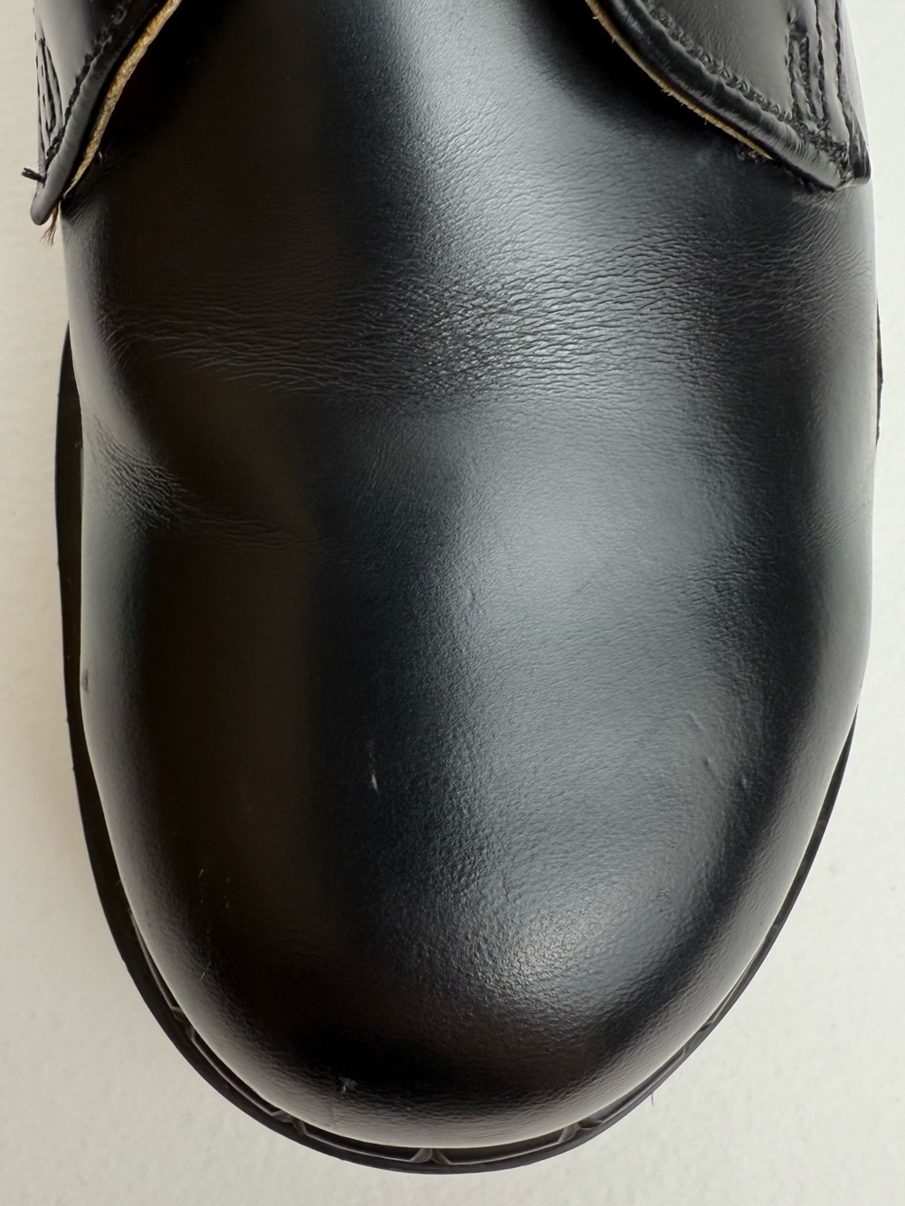 Vintage Dr. Martens Platforms 1925 Black Leather Envy Chunky MIE Oxfords UK 7 - Picture 7 of 16